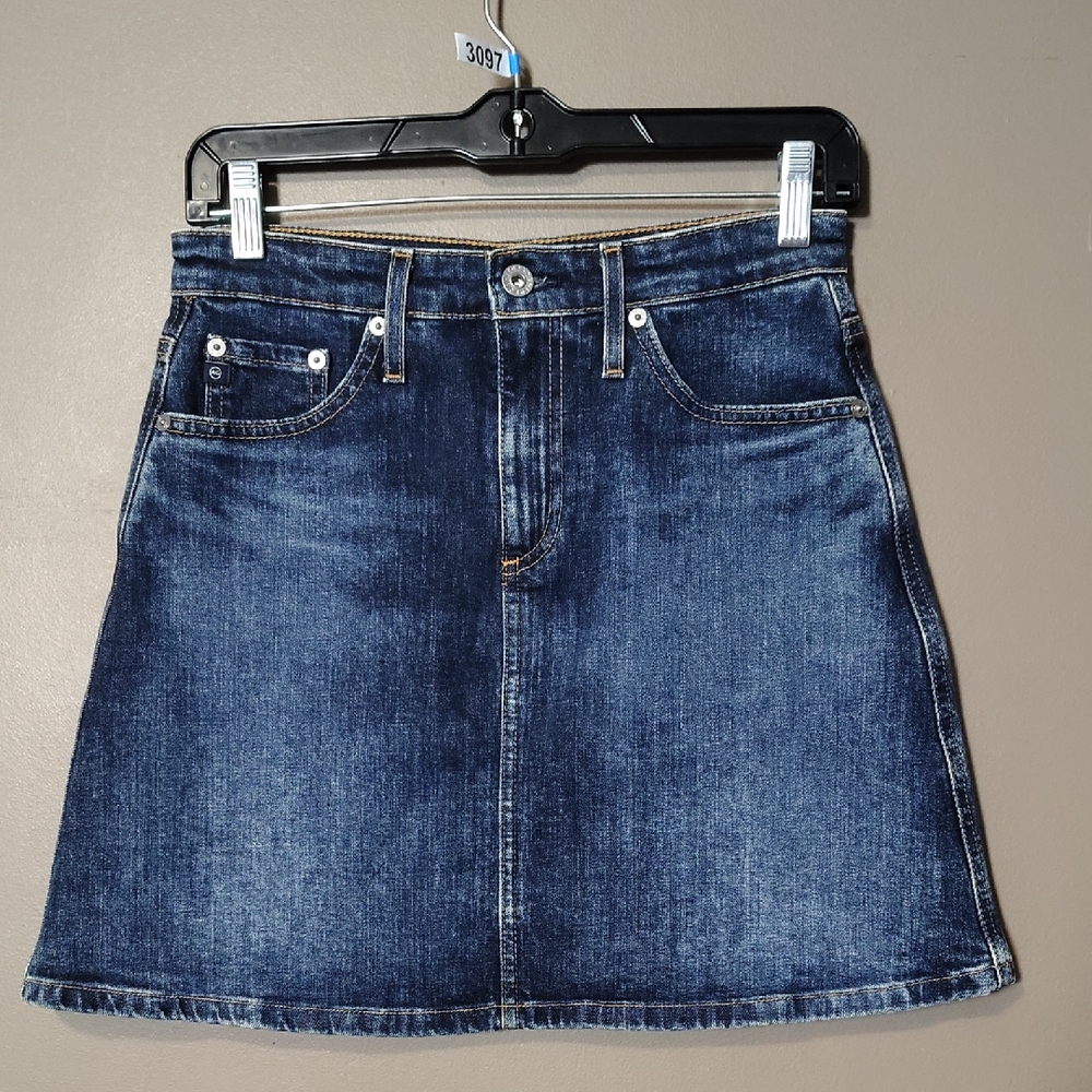 AG Adriano Goldschmied The Ali A - Line Mini Skirt Size 26R - Picture 1 of 6